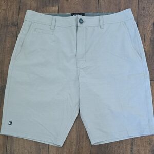 Linksoul Cream Flat Front Shorts Classic Style